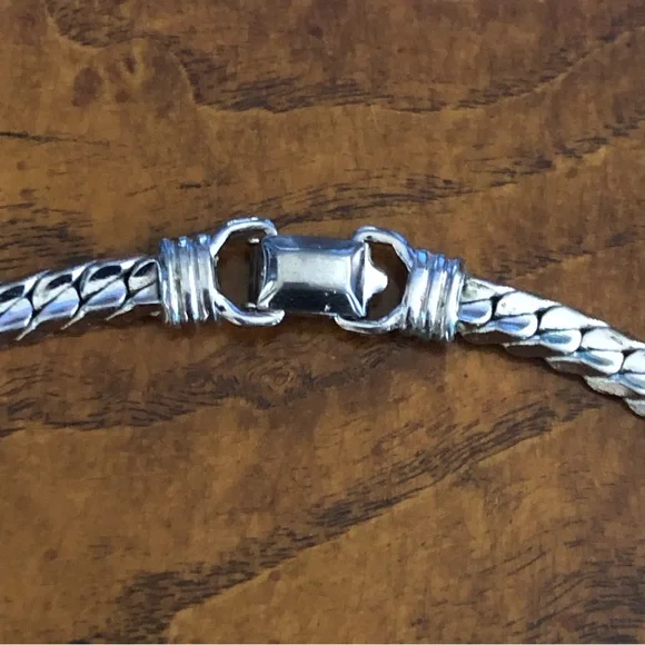 Vintage Coro silver plated braided chain necklace - Picture 10 of 13